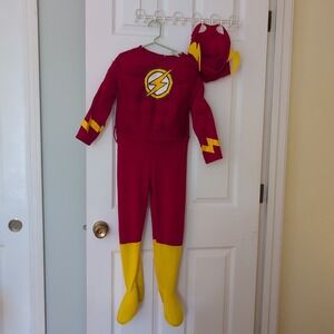 The Flash Halloween Costume Size Small Boys Jumpsuit & Mask Fair Condition As Is
